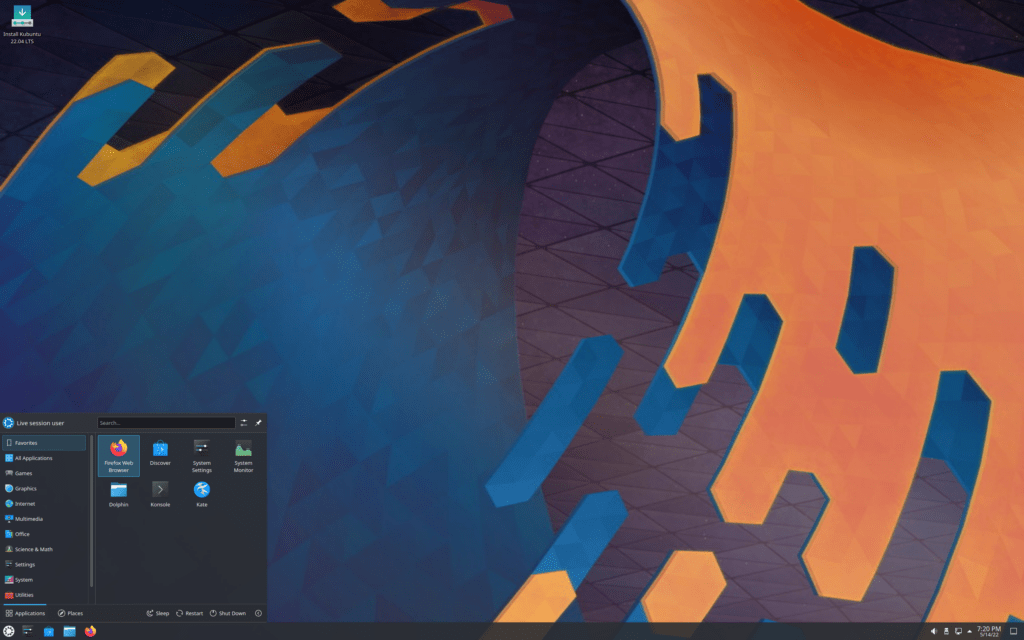 Kubuntu-Bildschirmfoto