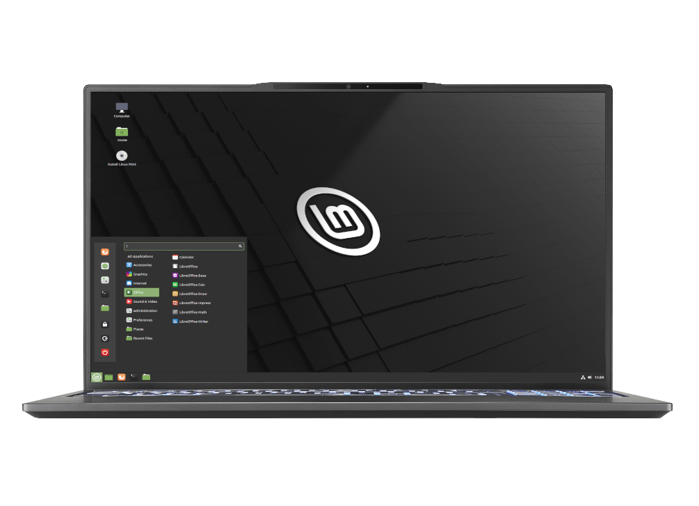 Laptop mit Linux Mint