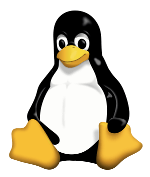 Linux laptop - Linux logo