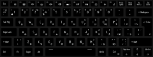 Russian QWERTY with cyrillic characters